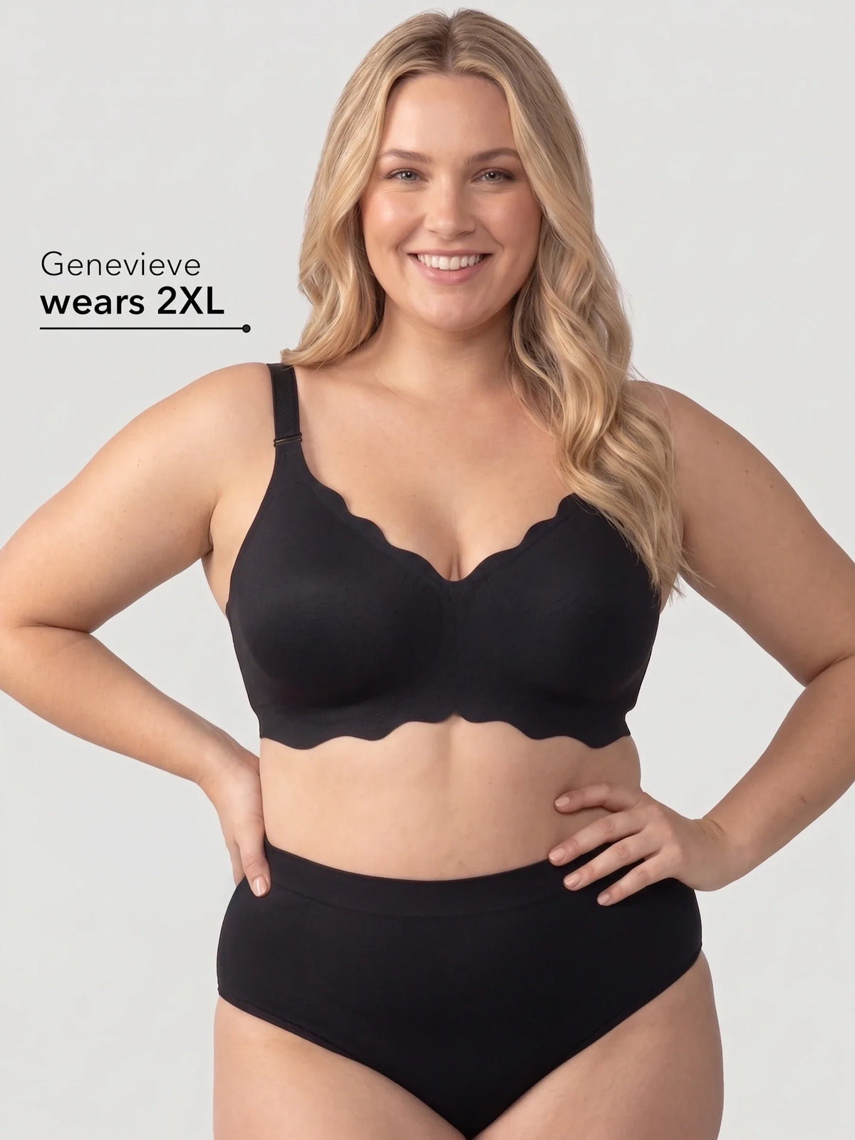 NEW DROP - LIMITED STOCK - Scalloped Push-Up Wireless Jelly Bra