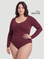 Long Sleeve Sculpt Brief Shapewear Bodysuit