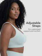 2-Pack Adjustable Wire Free Shaper Bra (Cups A-FF) + FREE Bra Extender