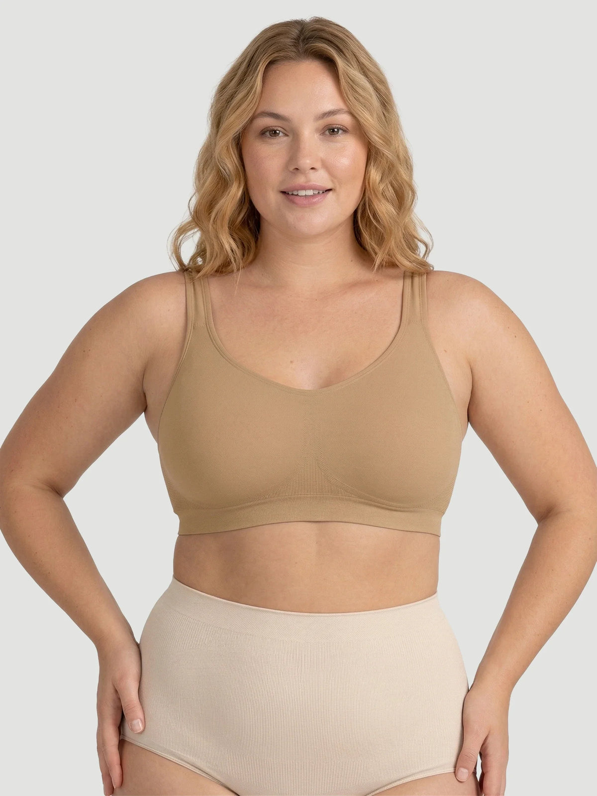 Adjustable Wire Free Shaper Bra (Cups A-FF) + FREE Bra Extender