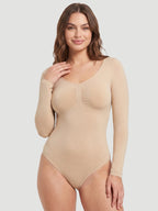 Long Sleeve Sculpt Brief Shapewear Bodysuit