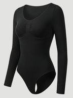 Long Sleeve Sculpt Brief Shapewear Bodysuit