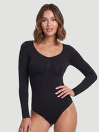 Long Sleeve Sculpt Brief Shapewear Bodysuit