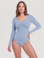Long Sleeve Sculpt Brief Shapewear Bodysuit