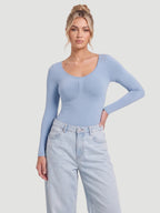 Long Sleeve Sculpt Brief Shapewear Bodysuit