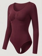 Long Sleeve Sculpt Brief Shapewear Bodysuit