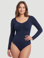 Long Sleeve Sculpt Brief Shapewear Bodysuit