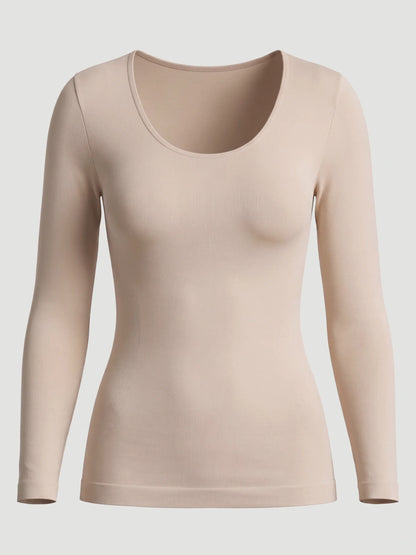 Long-Sleeve Shaping Smoothing Top