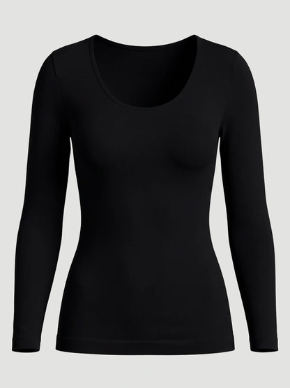 Long-Sleeve Shaping Smoothing Top