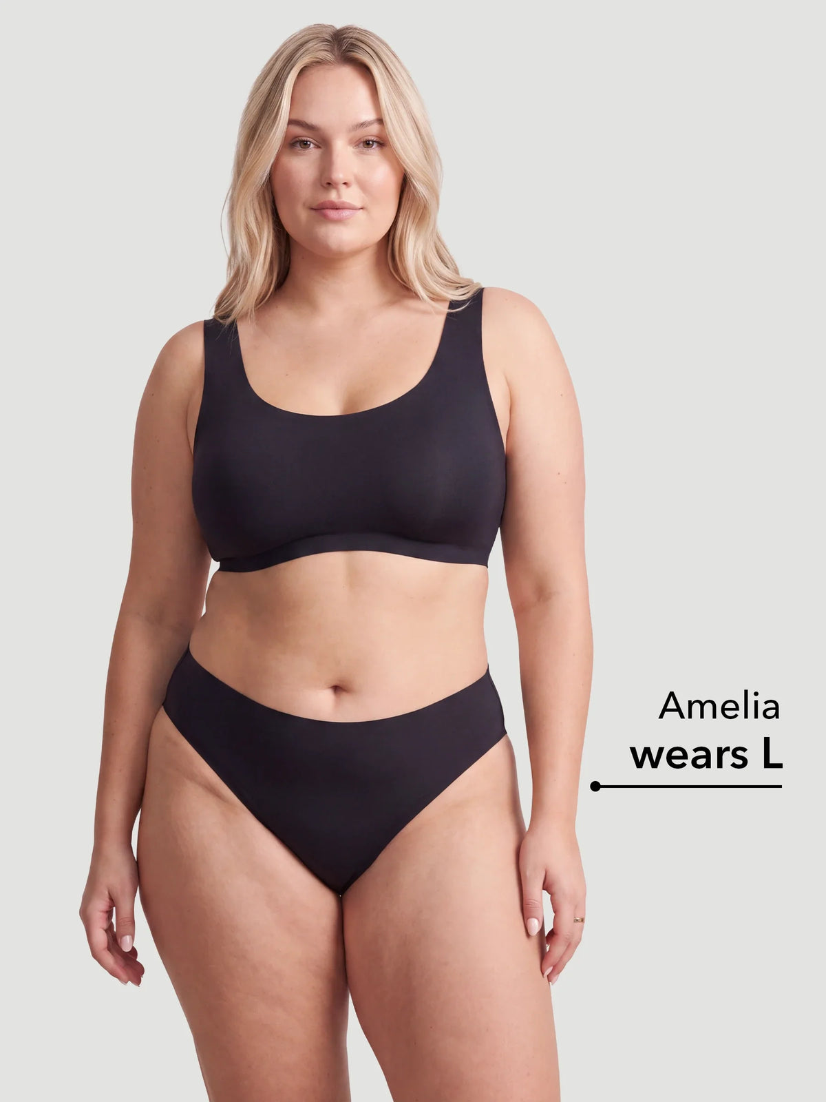 Mid Waist Seamless Bonded Bikini Underwear