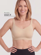 Adjustable Wire Free Shaper Bra (Cups A-FF) + FREE Bra Extender