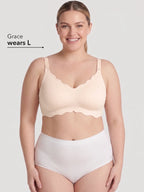 NEW DROP - LIMITED STOCK - Scalloped Push-Up Wireless Jelly Bra