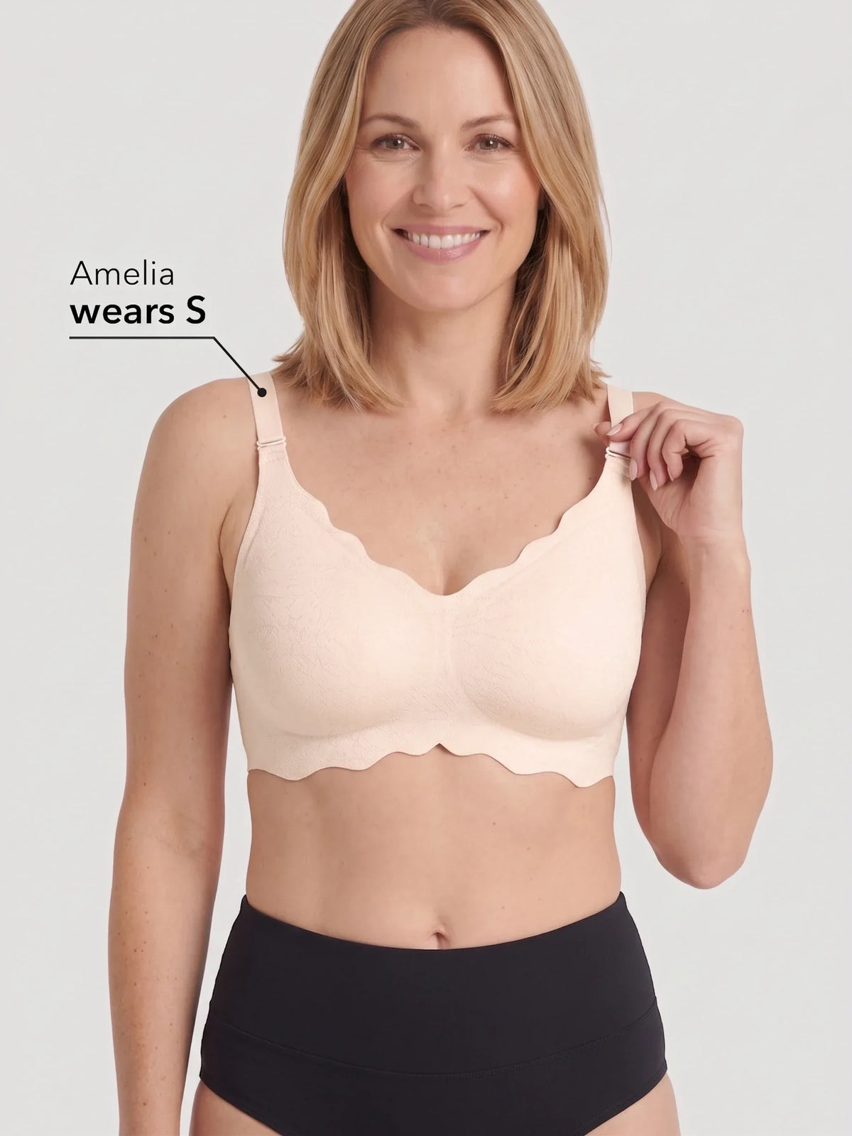 NEW DROP - LIMITED STOCK - Scalloped Push-Up Wireless Jelly Bra