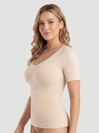 Short-Sleeve Shaping Smoothing Top