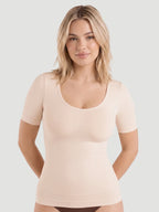 Short-Sleeve Shaping Smoothing Top