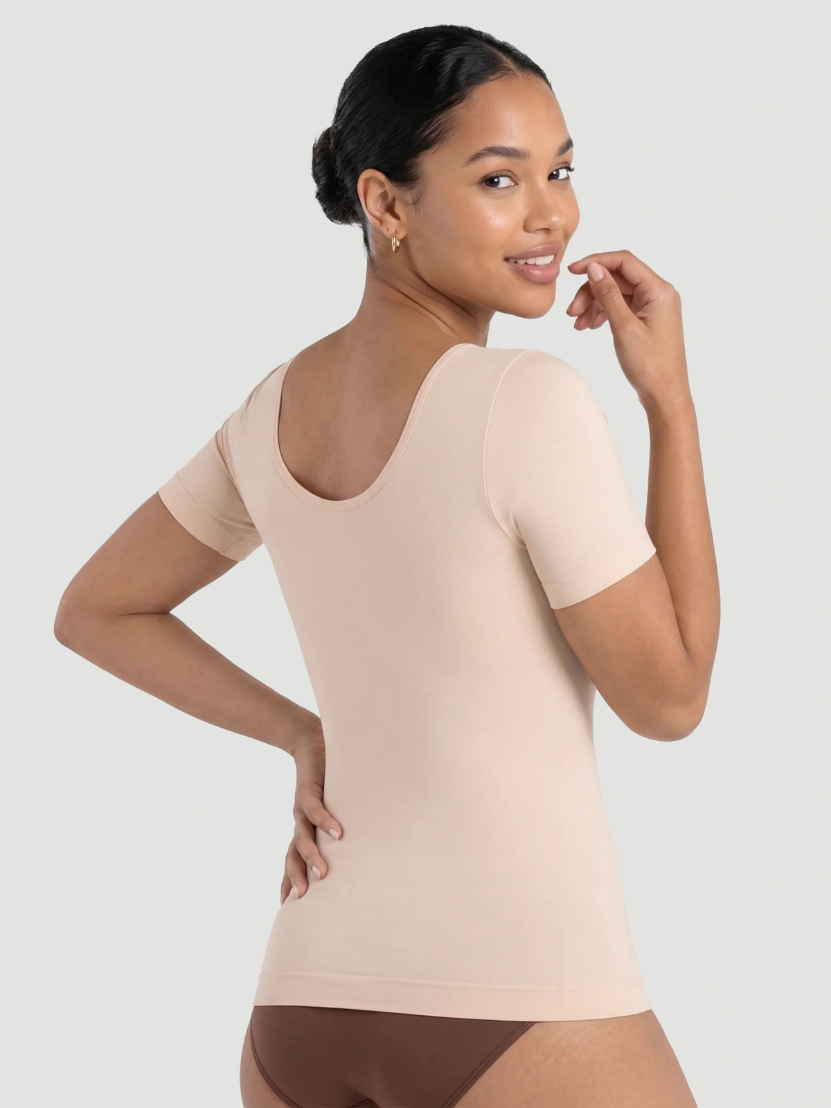Short-Sleeve Shaping Smoothing Top