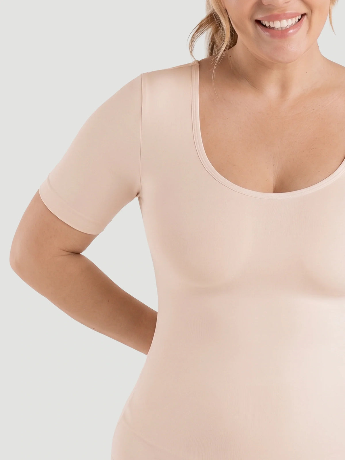 Short-Sleeve Shaping Smoothing Top