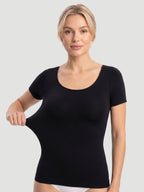 Short-Sleeve Shaping Smoothing Top
