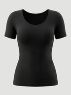 Short-Sleeve Shaping Smoothing Top