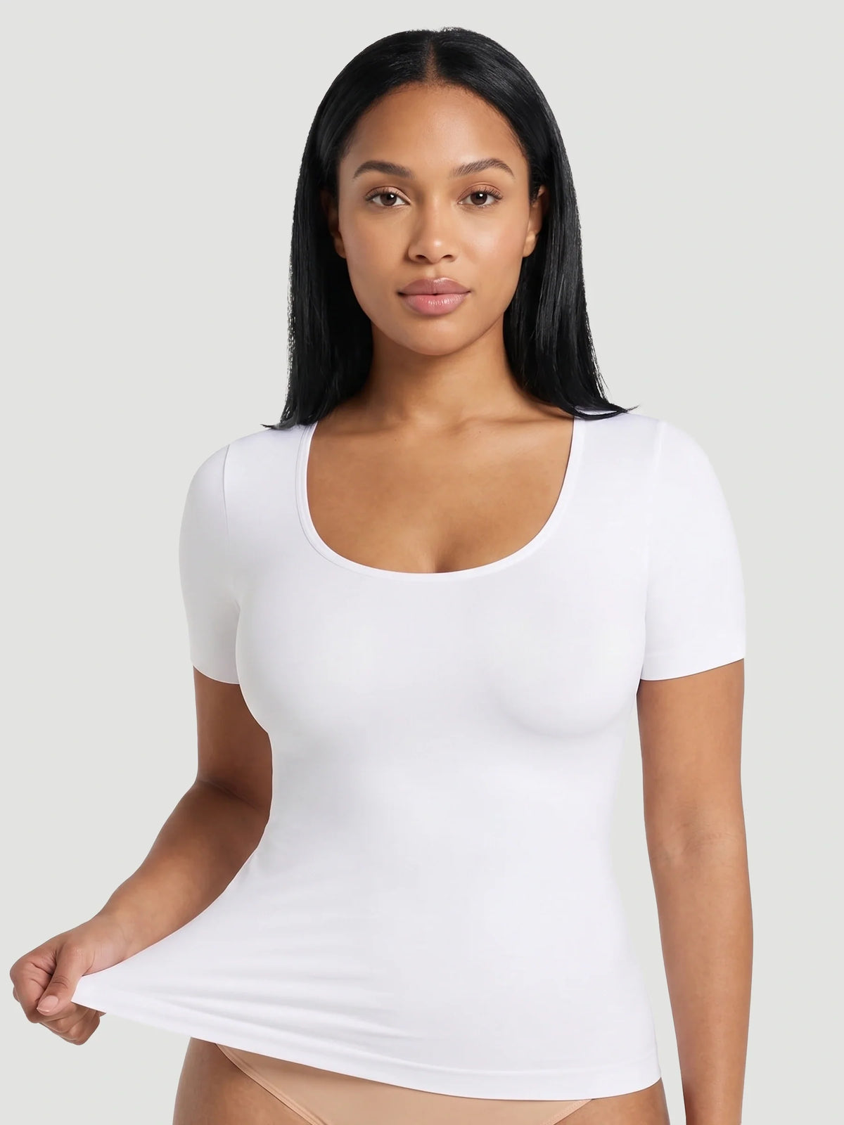 Short-Sleeve Shaping Smoothing Top