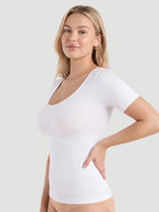 Short-Sleeve Shaping Smoothing Top