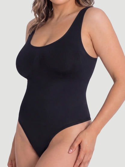 Scoop Neck Bodysuit Shaping Thong